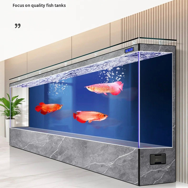 Eco-Friendly Wall-Mounted Ultra Clear Glass Fish Tank