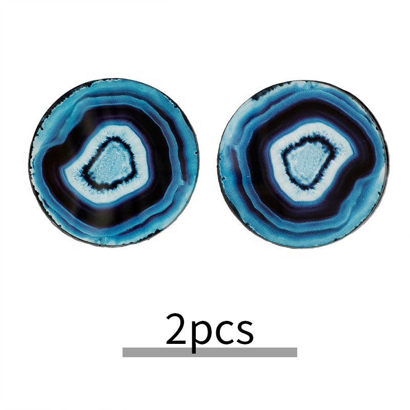 Подставка под стакан из агата, 4 дюйма, набор Deft Design