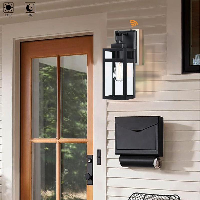 Modern Farmhouse Exterior Light with Glass