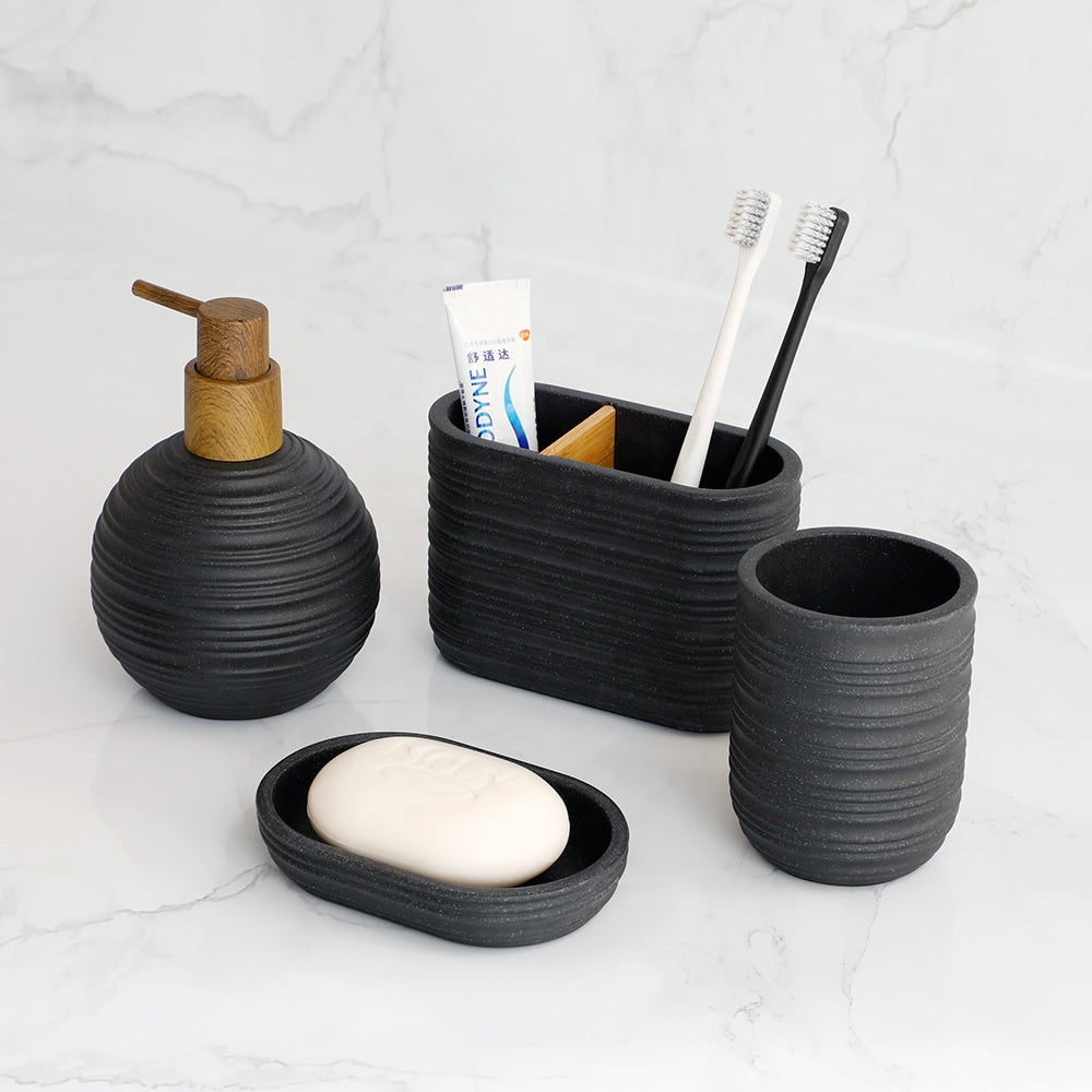 Sandstone Bathroom Accessories Set