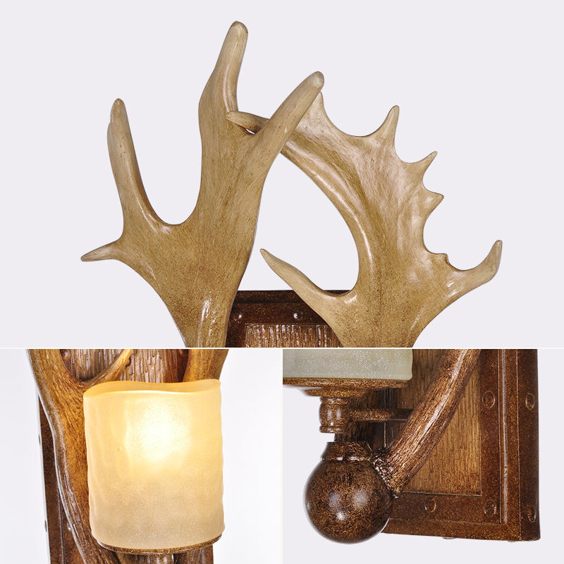 American Industrial Resin Wall Lamp