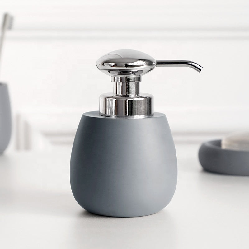 3-Piece Grey Bathroom Accessories Set