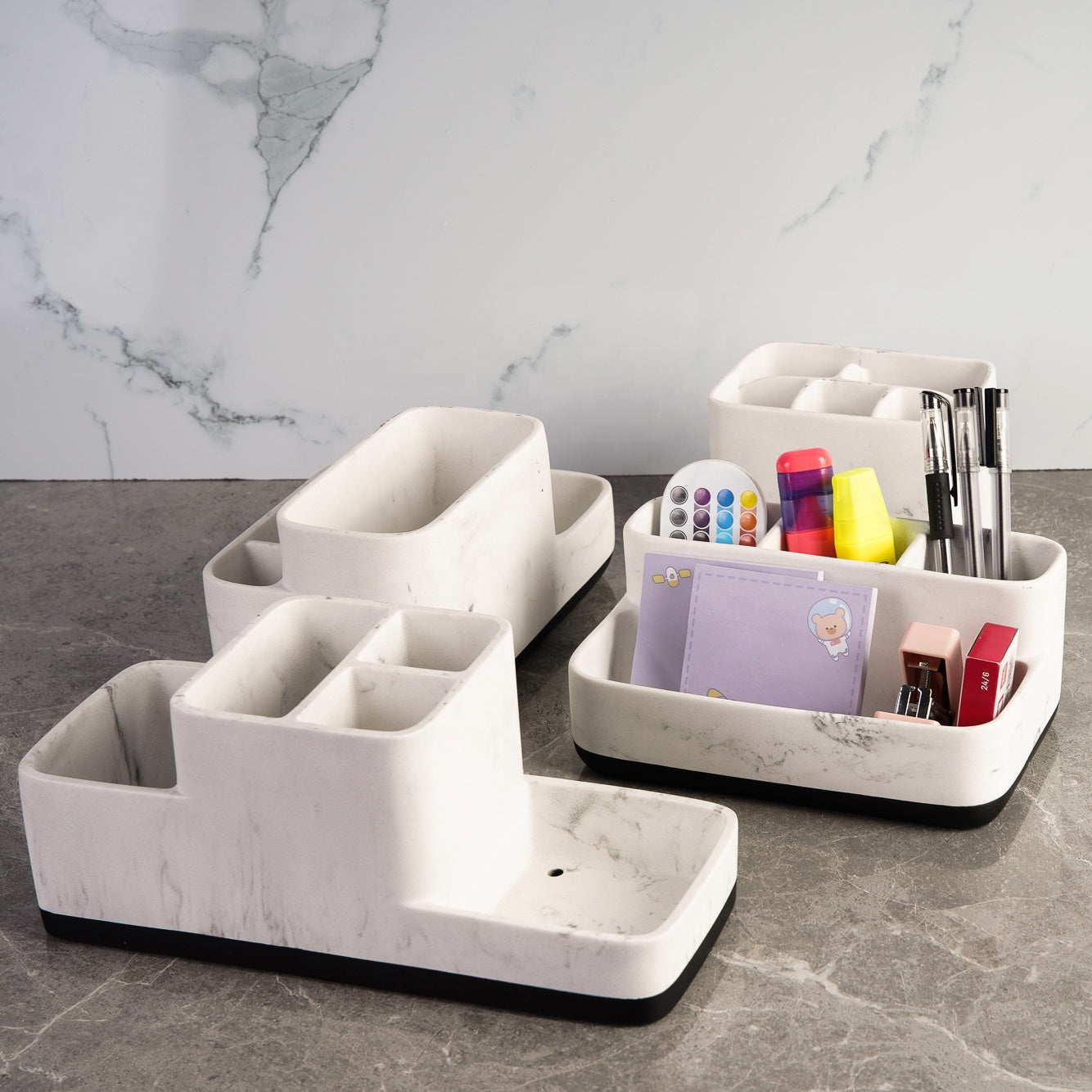 Marble Desktop Organizer Accessories