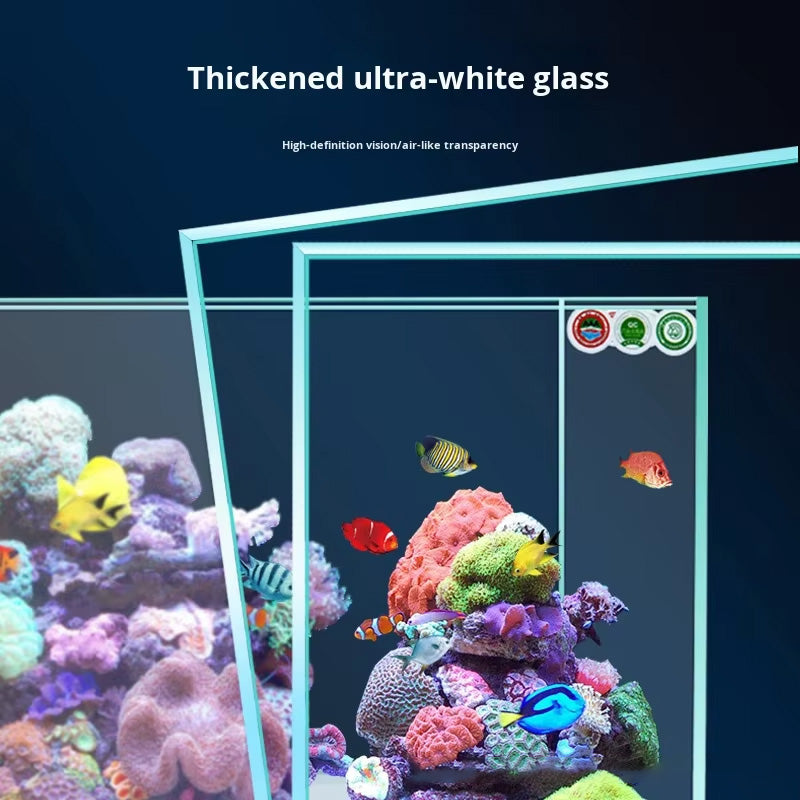 Modern Thickened Glass Seawater Aquarium