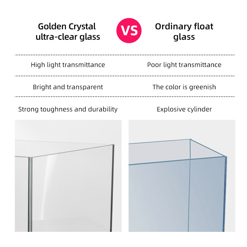 6mm Glass Desktop Back Filter Ecological Aquarium