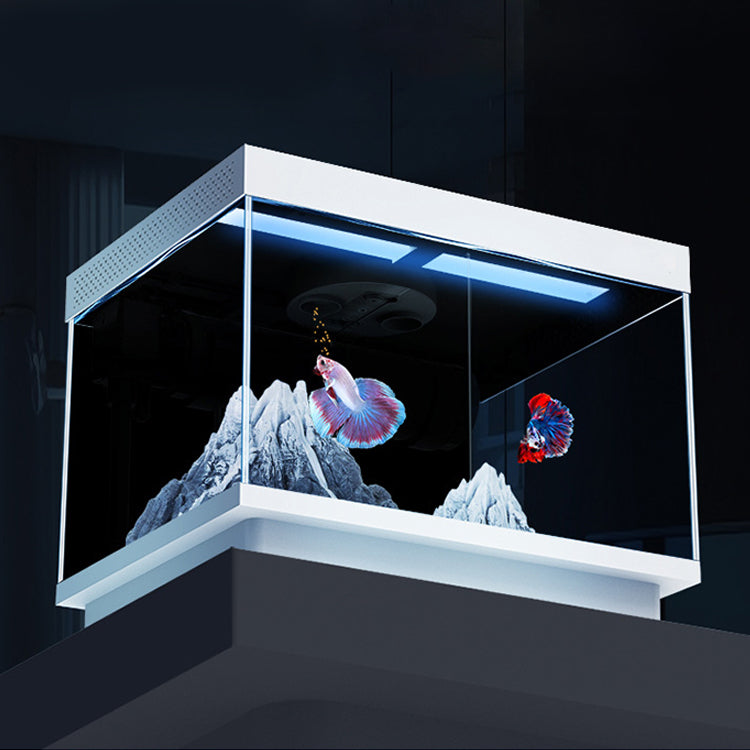 DC5V 2A Square Glass Aquarium 4W RGB LED Oxygen Pump