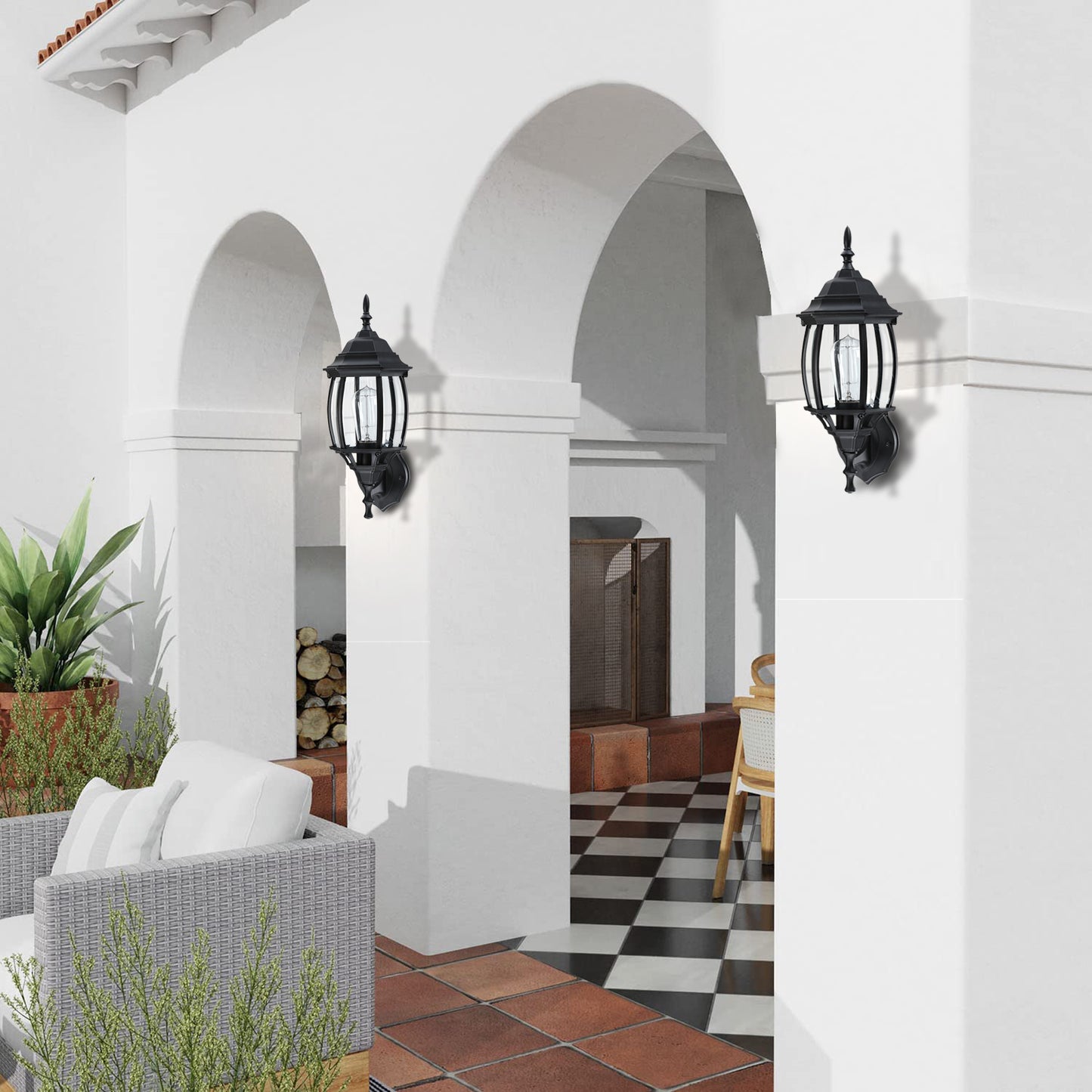 Квадратный современный светодиодный настенный светильник из гипса