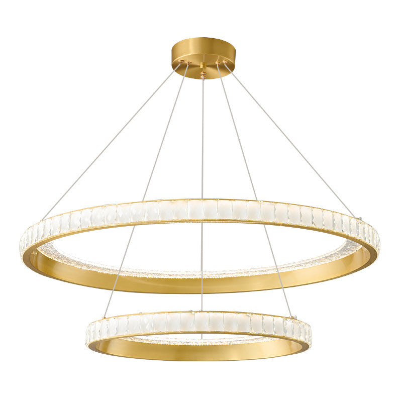 Round Alabaster Chandelier