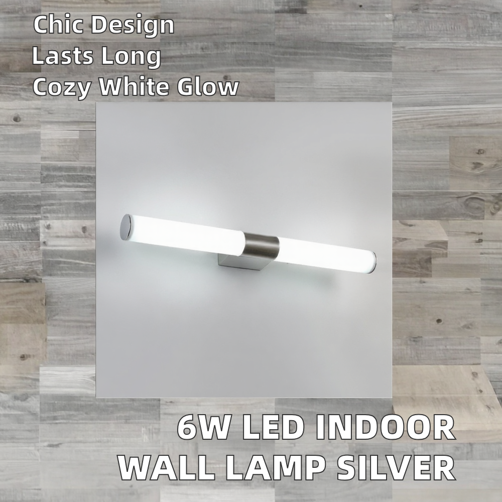 Silver Acrylic Aluminum LED Wall Lamp
