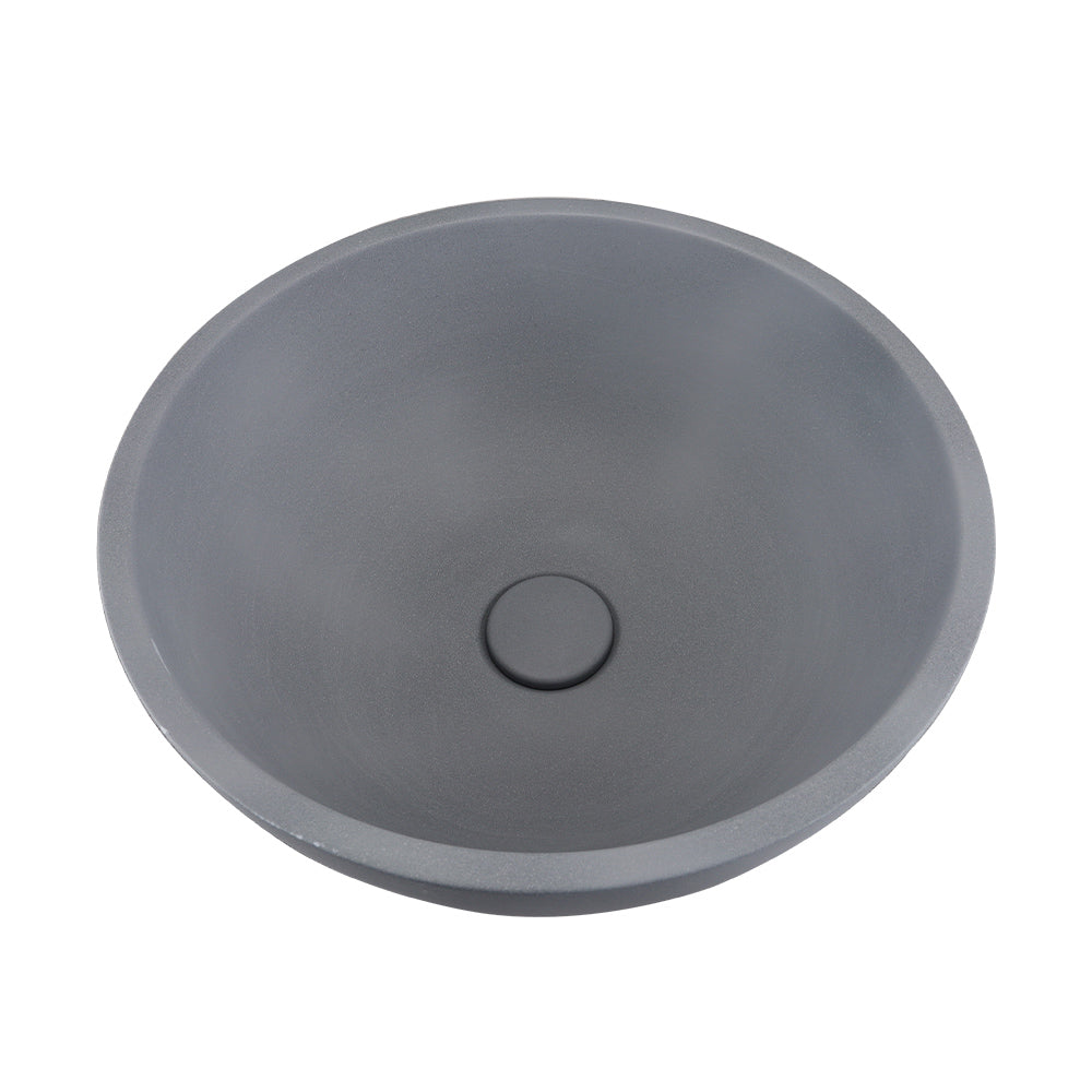 Above Counter Grey Cement Sink