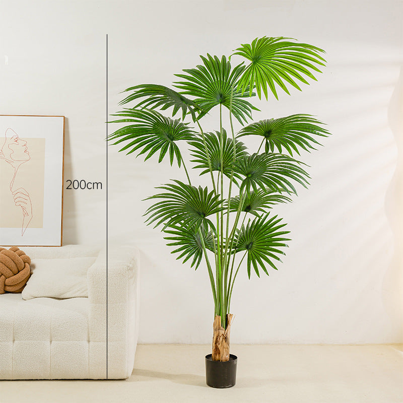 Simulated California Cattail Fake Green Plant Floor Decoration