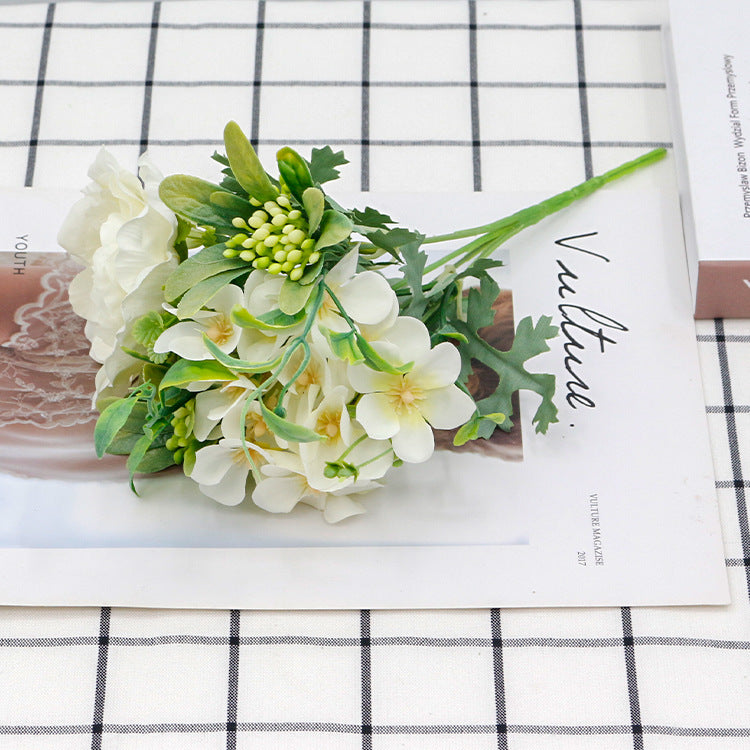 New Bouquet Of Small Flowers And Camellia Combination