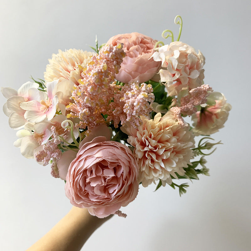 Simulated Rose Bouquet Wedding Handheld Flowers