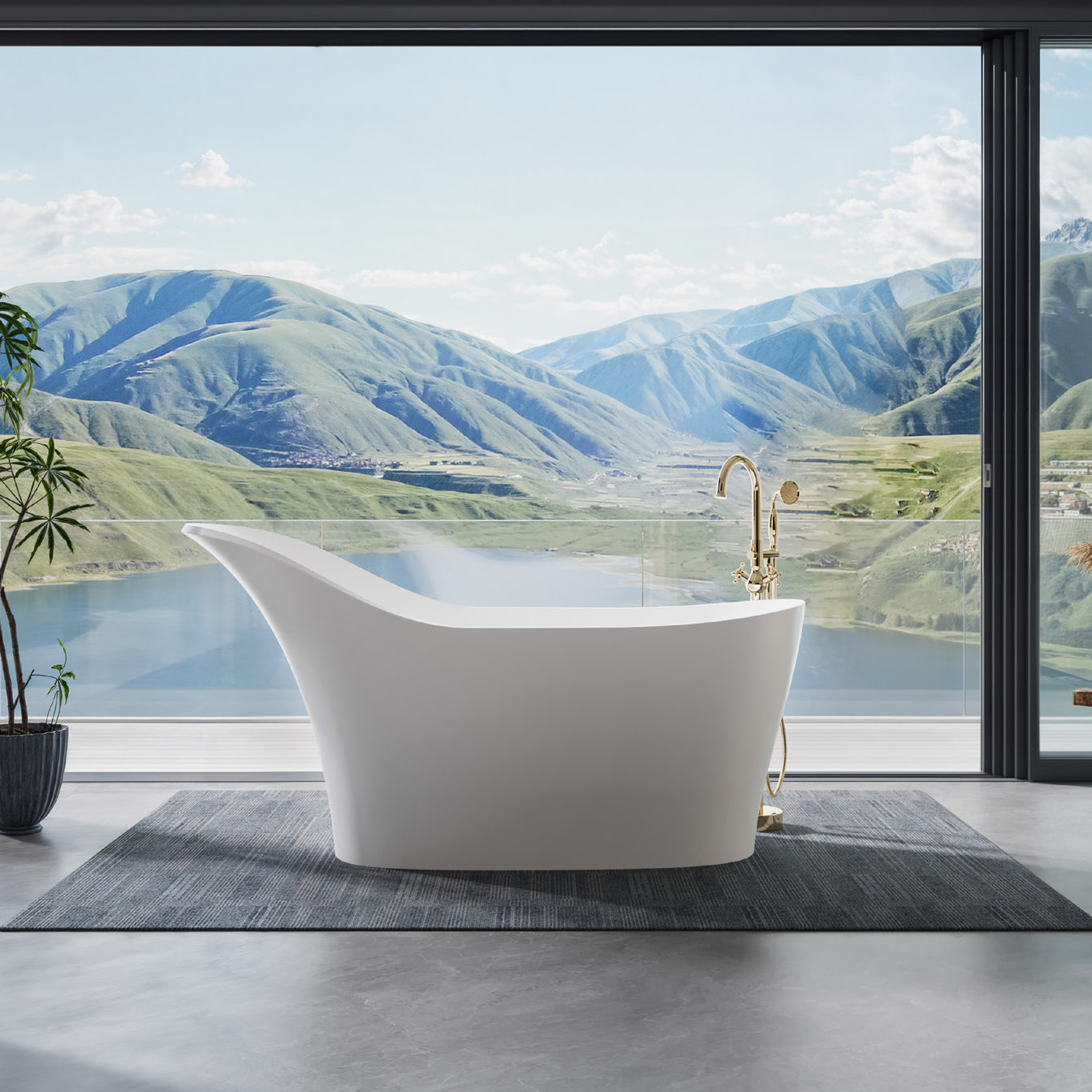 Swan Curve Freestanding Bathtub 875