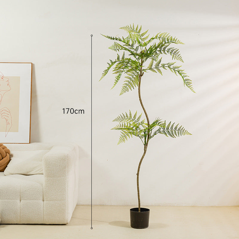 Simulated Plant Decoration Of Blue Jacaranda Potted Green Plants