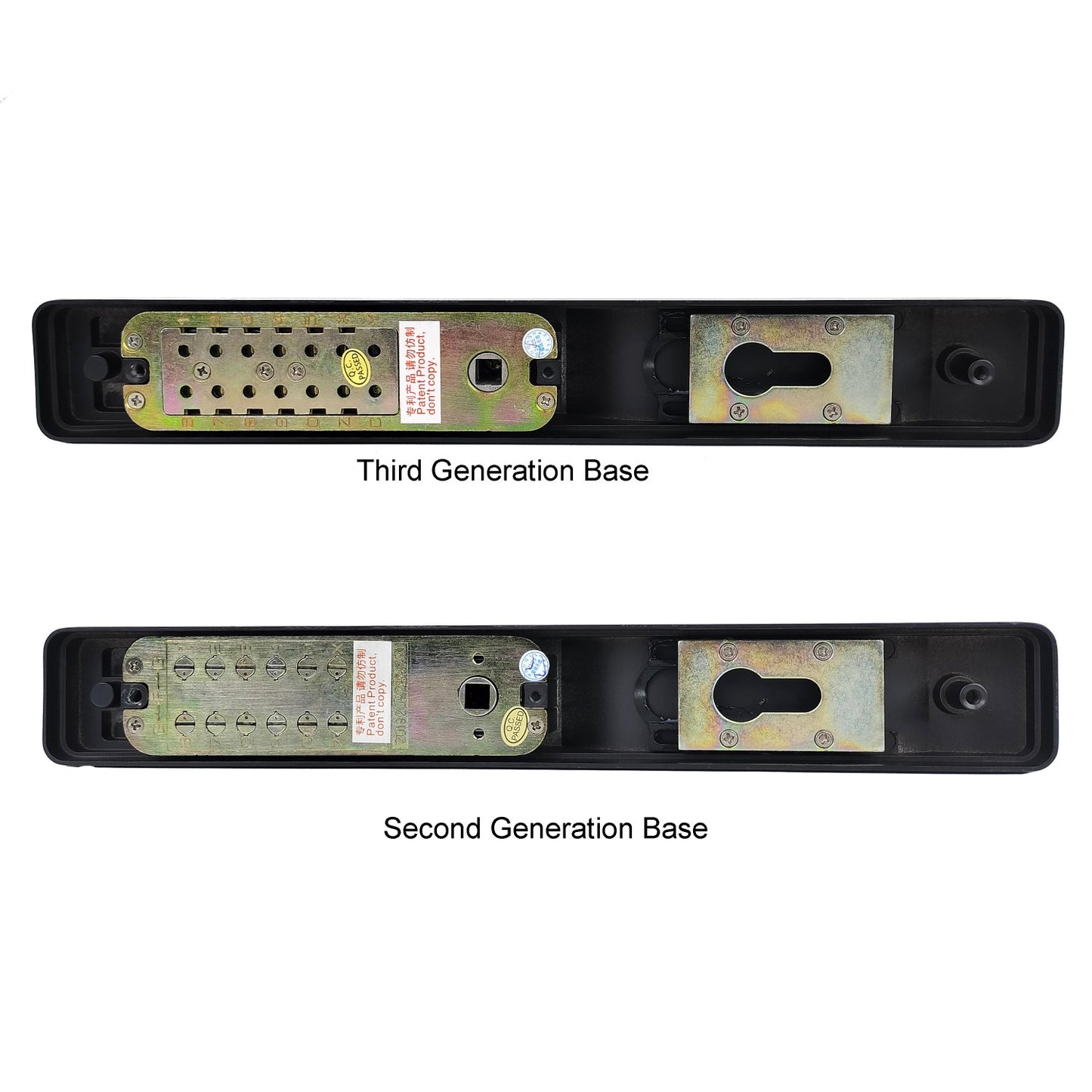 Aluminia Subĉiela Pordego Puŝbutono Senŝlosila Pordo Seruro
