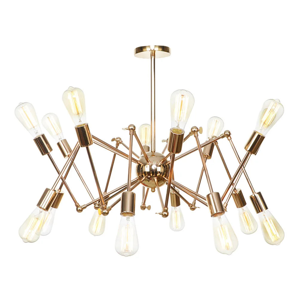 Подвесной светильник из хромированного железа