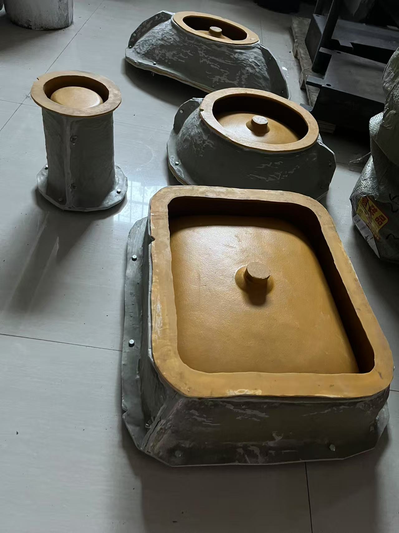 Silicone Washbasin Mold for Concrete & Resin Ceramic Sink Casting