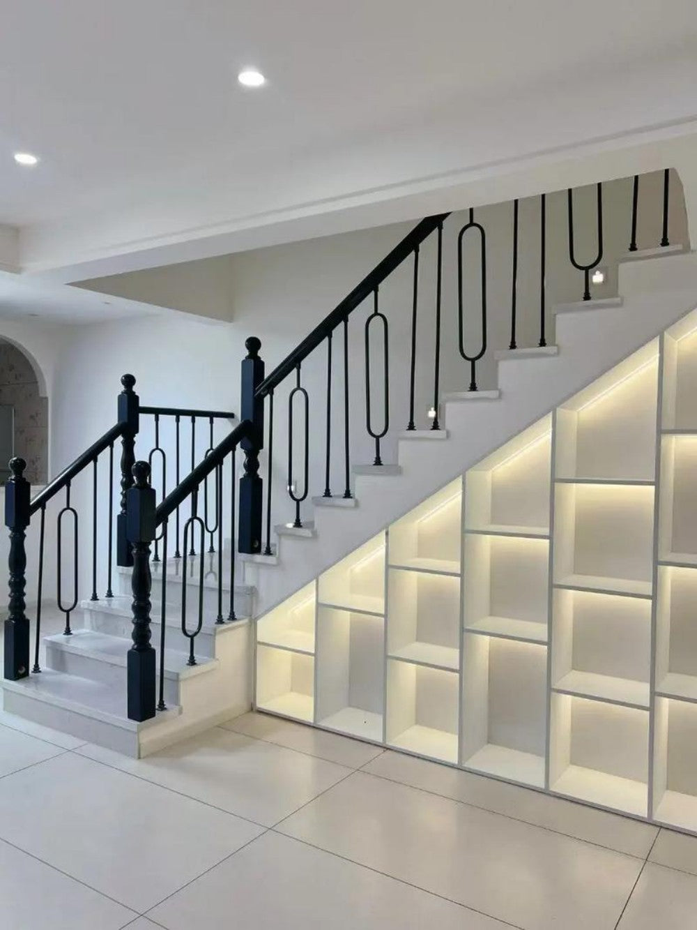 Decorative Anti-Rust Sturdy Iron Stair Handrail