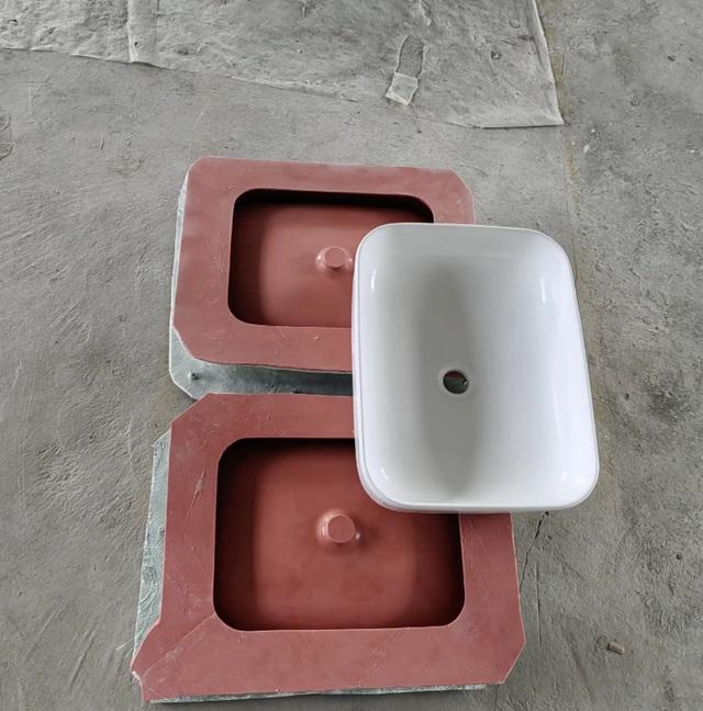 Silicone Washbasin Mold for Concrete & Resin Ceramic Sink Casting