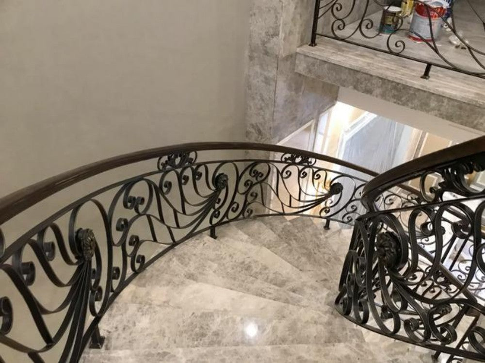 Vintage Artistic Balcony Wrought Iron Guardrail