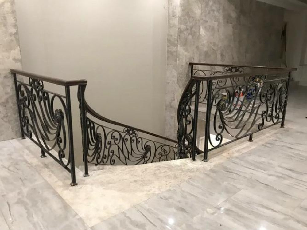 Vintage Artistic Balcony Wrought Iron Guardrail