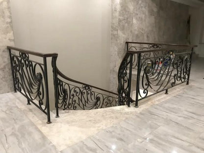 Vintage Artistic Balcony Wrought Iron Guardrail