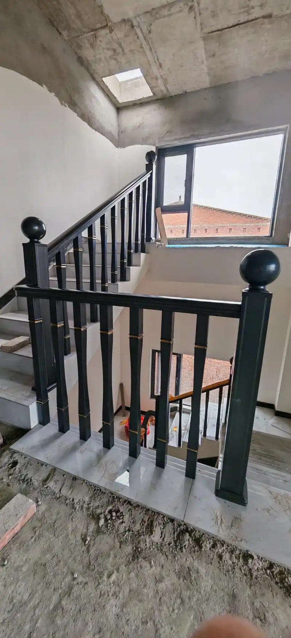 Decorative Anti-Rust Sturdy Iron Stair Handrail