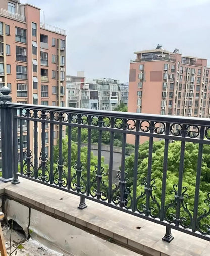 Durable Decorative Outdoor Iron Balcony Railing