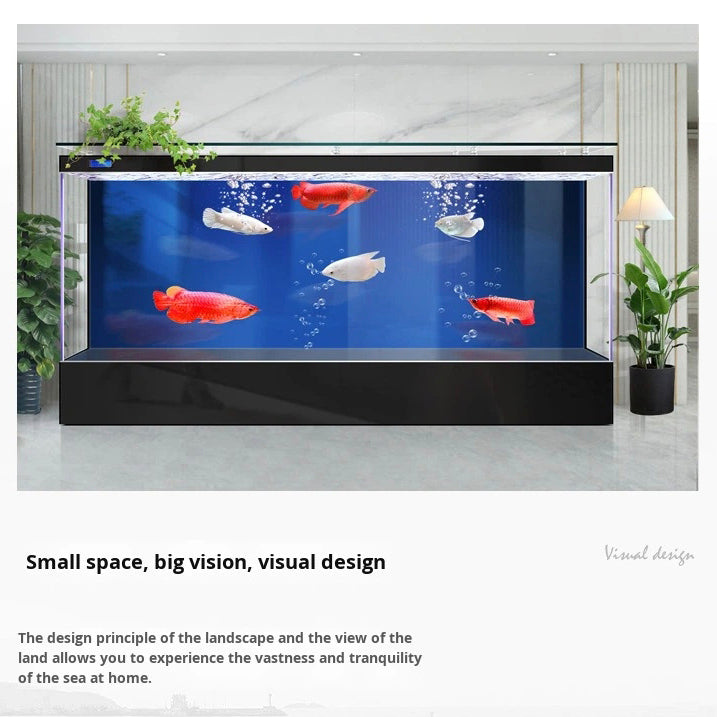 Eco-Friendly Wall-Mounted Ultra Clear Glass Fish Tank