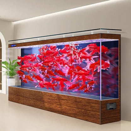 Eco-Friendly Wall-Mounted Ultra Clear Glass Fish Tank