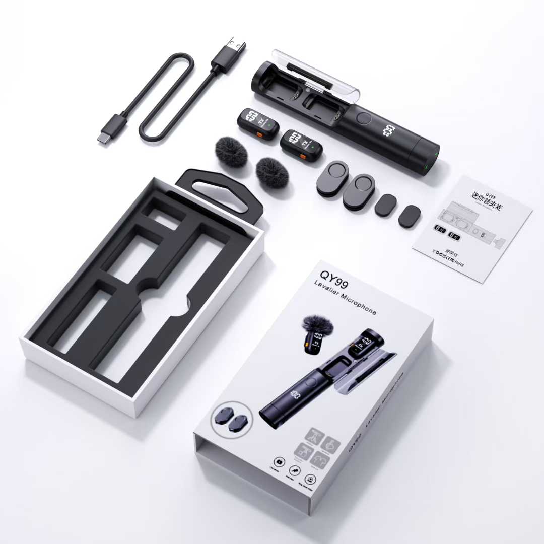 AI Noise-reducing Lapel Microphone