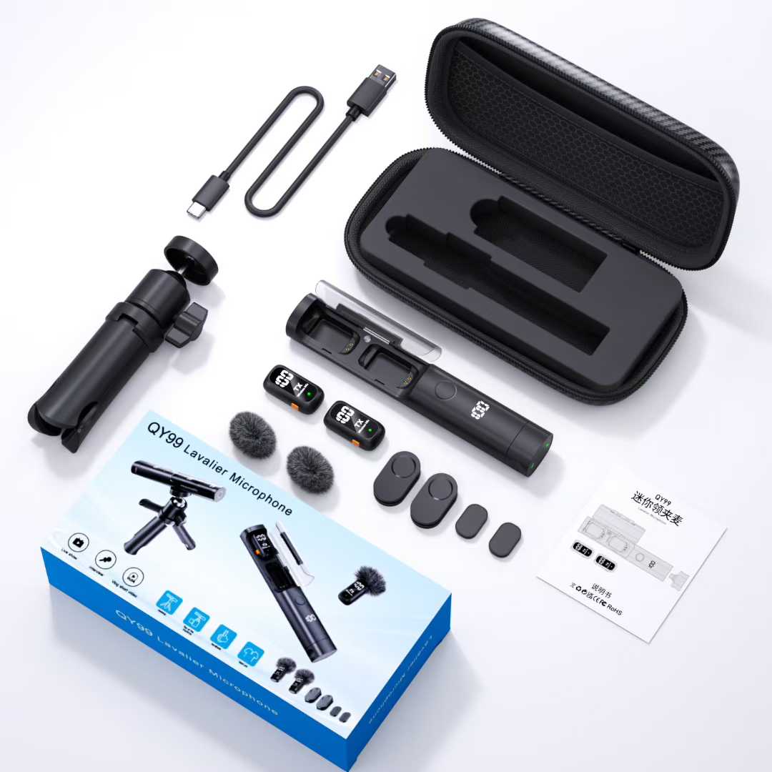 AI Noise-reducing Lapel Microphone