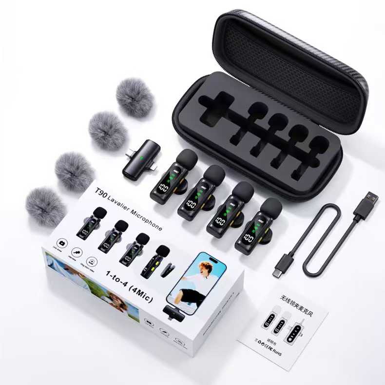 AI Noise-reducing Lapel Microphone