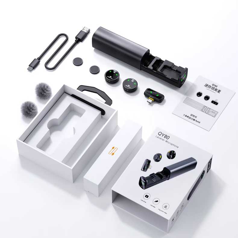 AI Noise-reducing Lapel Microphone