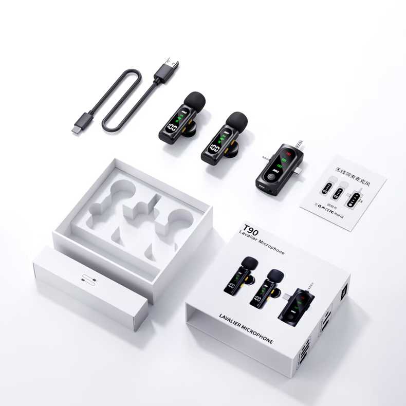 AI Noise-reducing Lapel Microphone