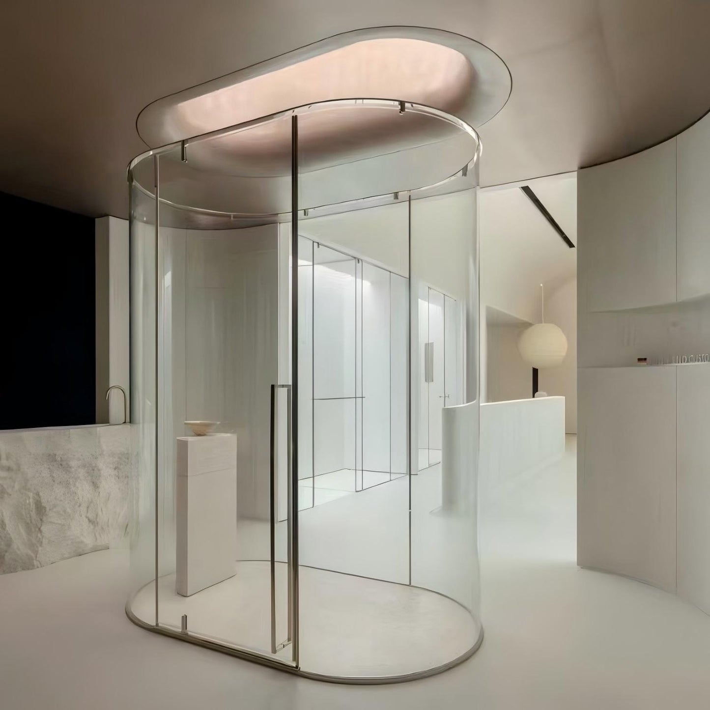 Reinforced Profile For Tempered Glass Shower Channel