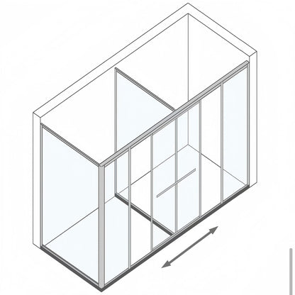 Adjustable Sliding Shower Door Track System