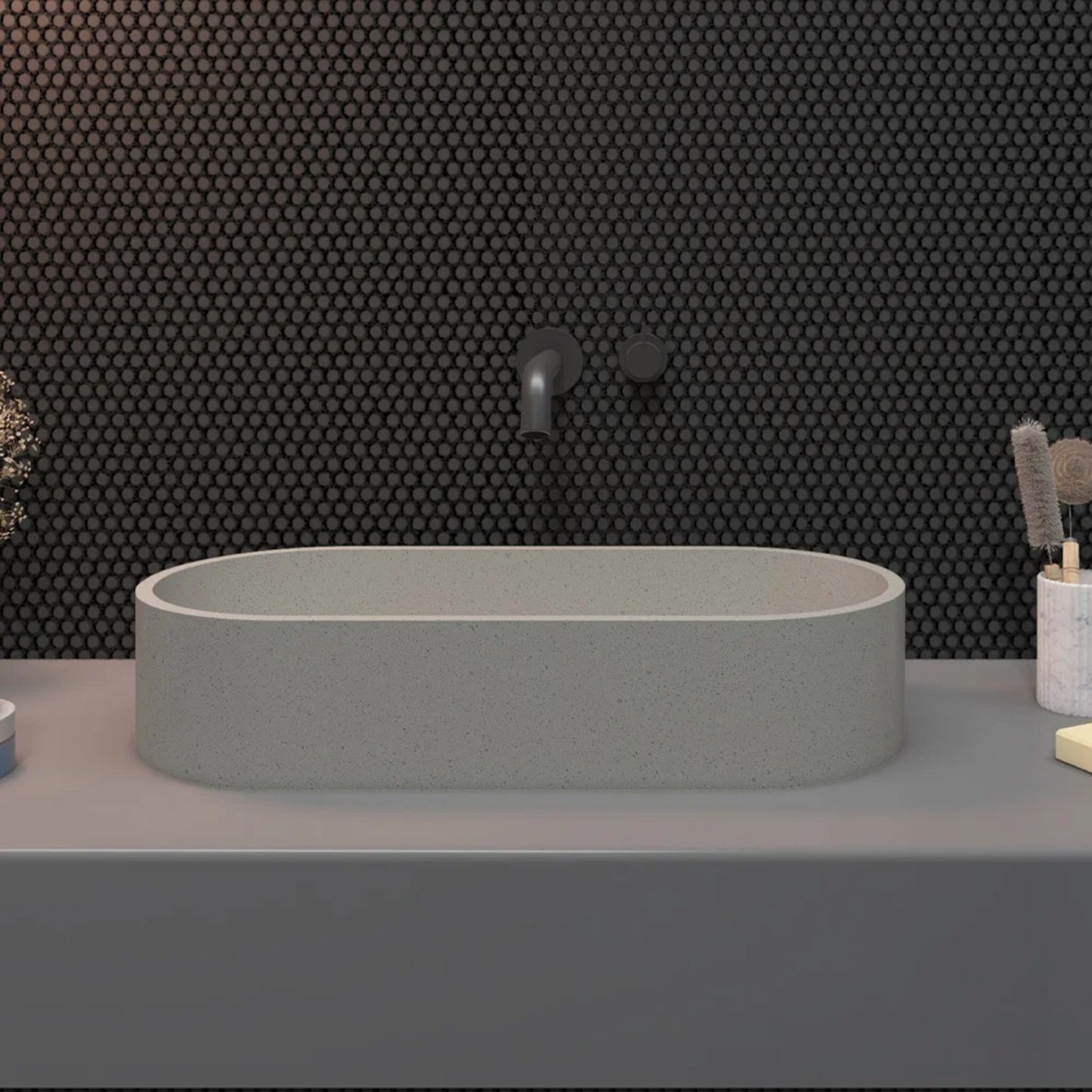 CS-011 Blanka Terrazzo Betono Lavujo