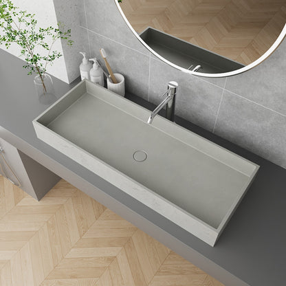 CS-011 Белый терраццо, бетонный умывальник