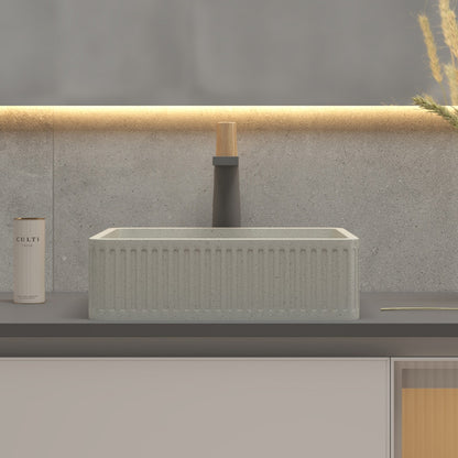 CS-011 Белый терраццо, бетонный умывальник