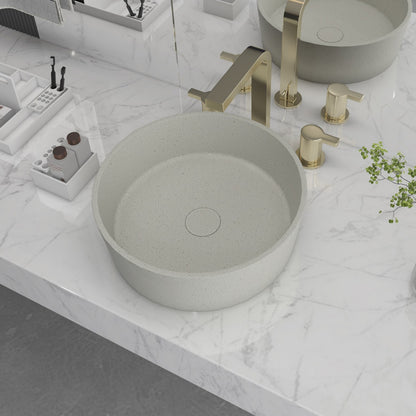 CS-011 Белый терраццо, бетонный умывальник