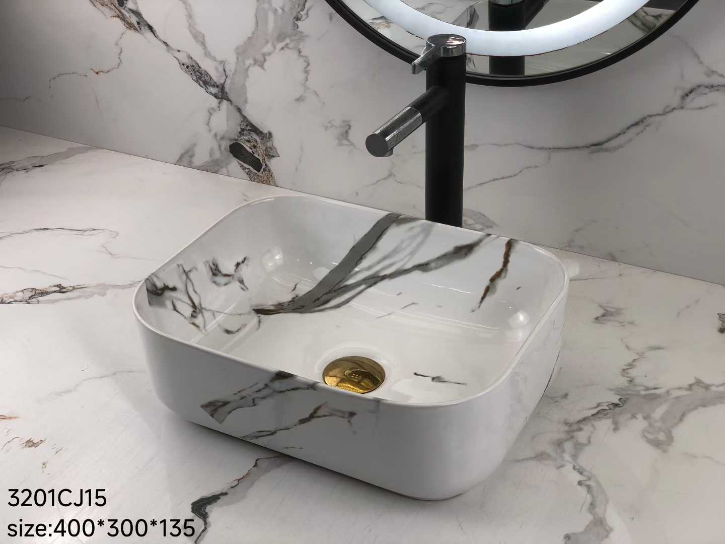 Elegant Bathroom Ceramic Basin