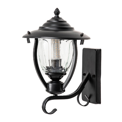 Black Outdoor Wall Lantern Sconce