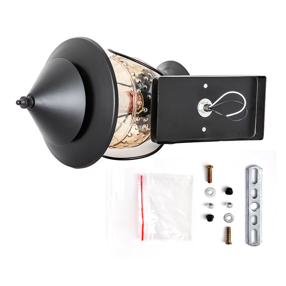 Matte Black Farmhouse Wall Sconce