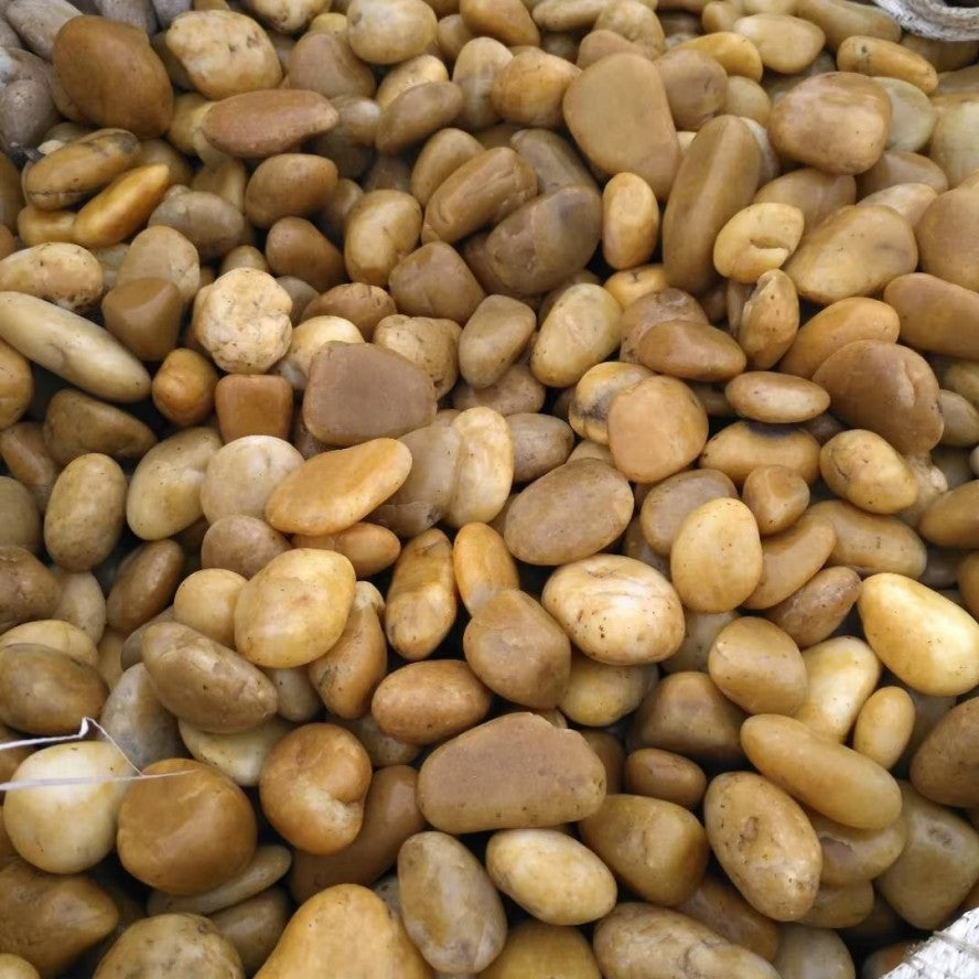 Natural Matt Yellow Pebbles Paving Stones