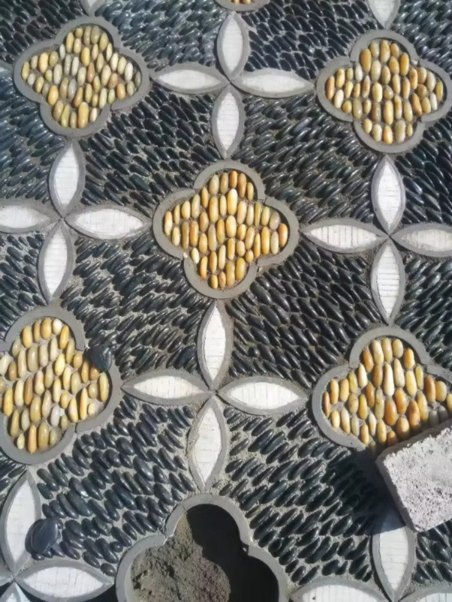 Natural Matt Yellow Pebbles Paving Stones