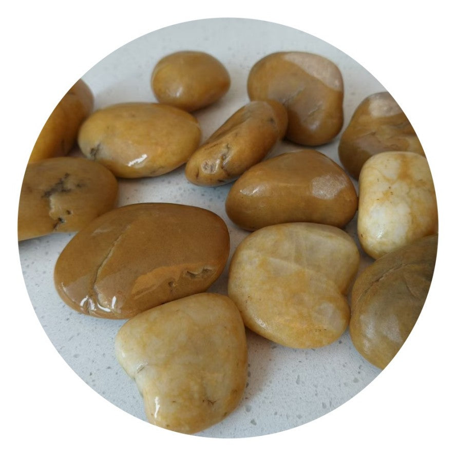 Natural Matt Yellow Pebbles Paving Stones