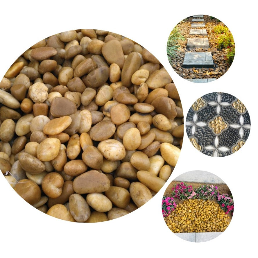 Natural Matt Yellow Pebbles Paving Stones
