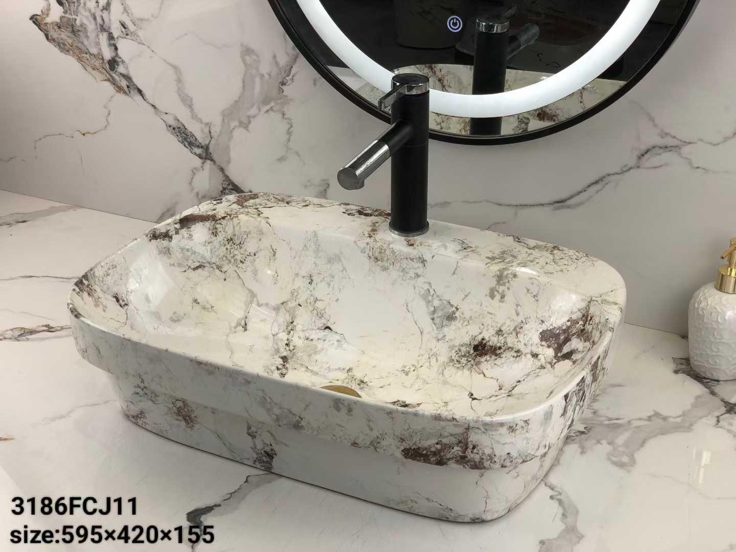 Elegant Bathroom Ceramic Basin